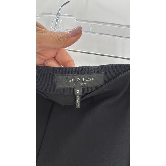 Rag & Bone Simone slim ankle pants  black minimalist office everyday artsy sz 2 - Picture 6 of 8